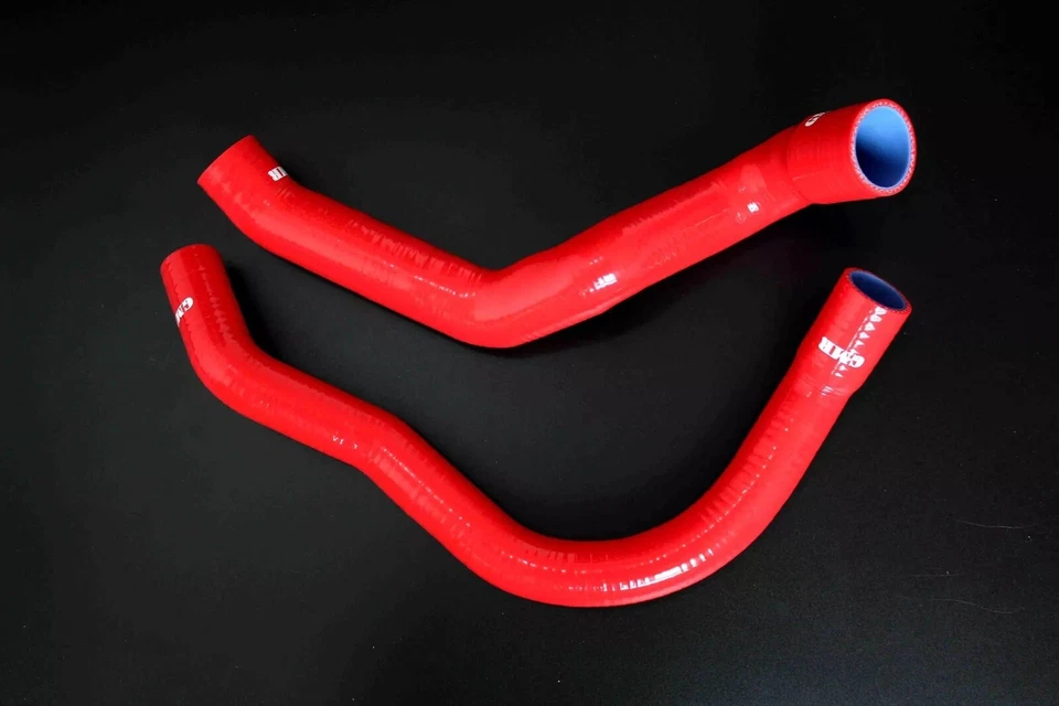 Red Silicone Radiator Hose Pipe Kit Red For Jeep Cherokee XJ 4.0L I6 1991-2001 - Image 2 of 2