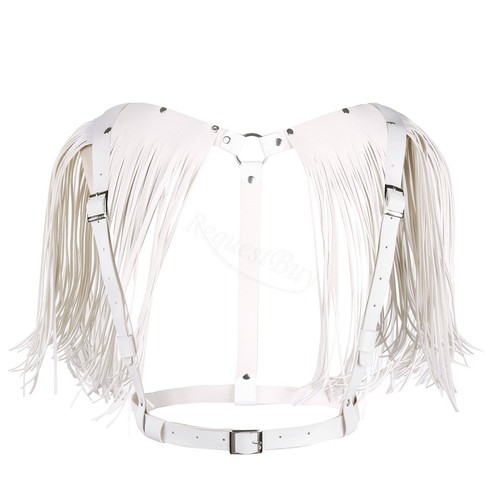 Adjustable Women Corset PU Leather Body Chest Harness Waist Strap Belt cosplay - Bild 11 von 97