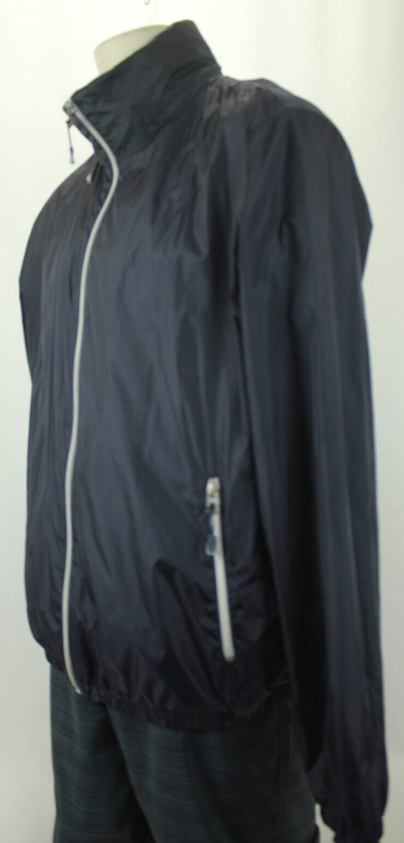 ZEGNA SPORT LIGHT SHELL BLACK LINED WINDBREAKER RAINJACKET ZEGNA SPORT LIGHT SHELL BLACK LINED WINDBREAKER RAINJACKET