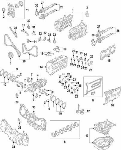 Tensor de tiempo del motor para Subaru Outback 2001-2004 (P/N 13142AA017)