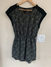 H&M Black White Floral Dress Size 2