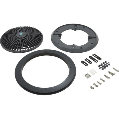 Main Drain Grate, Retro 10'' Round, Universal, Dark Gray