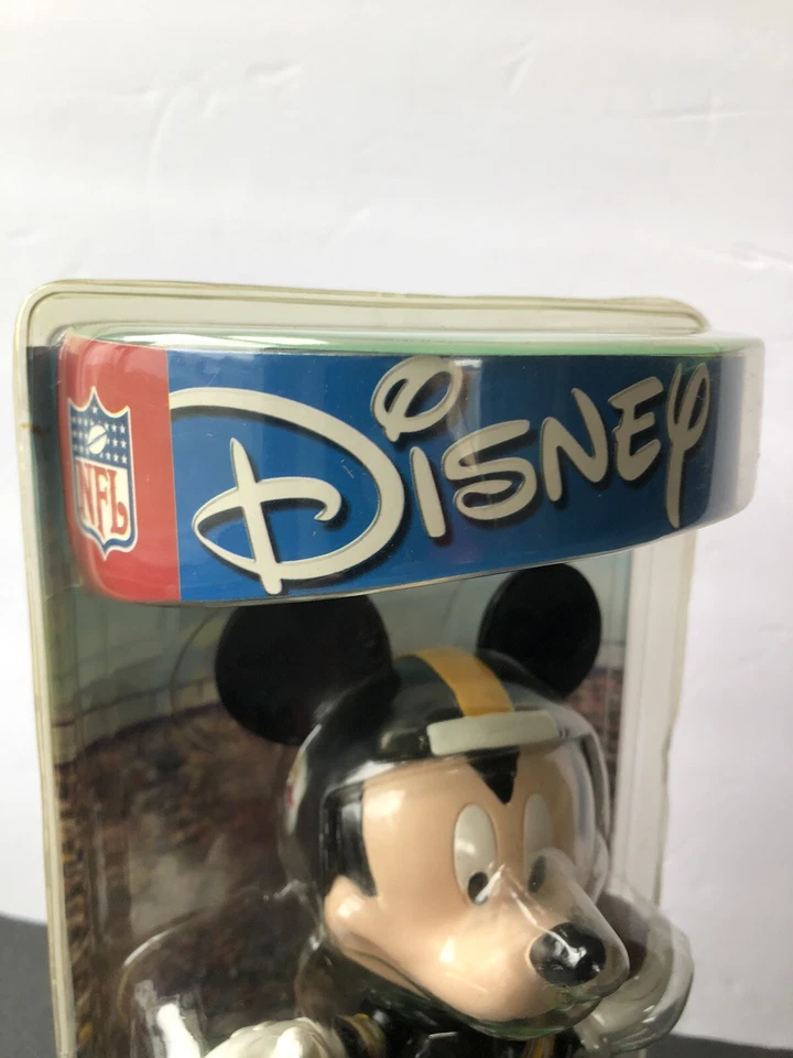 Disney NFL Cerámica Bobblehead Pittsburgh Steelers 2003 Mickey Mouse. Foto 3 de 4