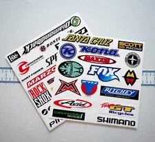 Bicycle Racing Decals -  Adhesive Logo Set - Professional Cyclist Repair Decor