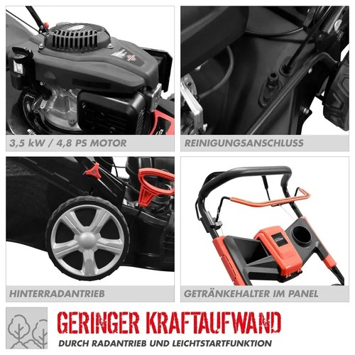Güde Benzin Rasenmäher BIG WHEELER 534.2R 53cm Mulchkit Seitenauswurf Radantrieb - Bild 8 von 10