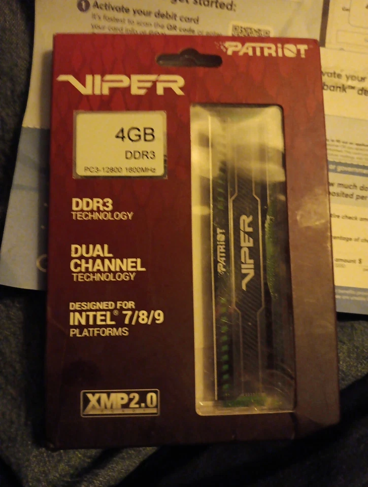 Viper 4GB DDR3 PC3=12800 1600Mgz Foto 3 de 4