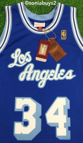 Mitchell & Ness O'NEAL NBA LA Lakers Alternate '96 Swingman-Trikot, königlich, Größen - Bild 3 von 12