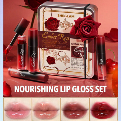EMBER ROSE Sheglam IMMORTAL LOVE NOURISHING LIP GLOSS COLLECTOR SET