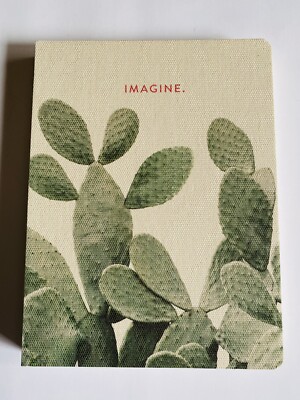 Medium Coptic Bound Notebook Journal Studio Oh! - Imagine Cactus Boho Hippie