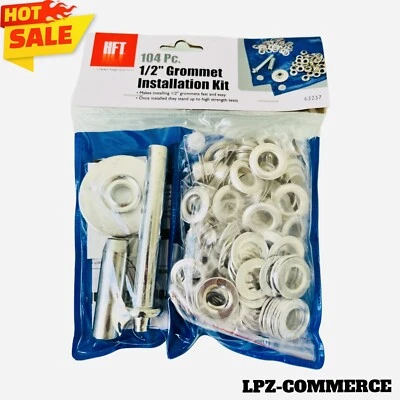 HFT 104-PC 1/2" Tarp Grommet HOLE PUNCHER Canopy Tent Eye Awning Repair Tool.🔥NEW🔥