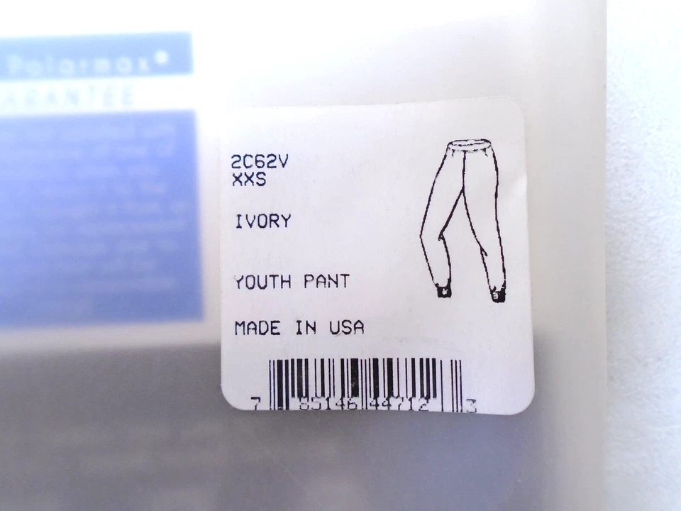 POLARMAX 2C62V XXS JUVENIL 100% POLIÉSTER MARFIL DOBLE CAPA BASE JUEGO INFERIOR (3) Foto 3 de 4