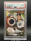 2025 Topps Holiday - Relics 🔥Aaron Judge🔥 #PR-AJ (MEM) PSA 8