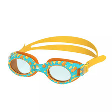 Speedo Junior Glide Print Swim Goggles Ages 6-14 - Orchard Orange