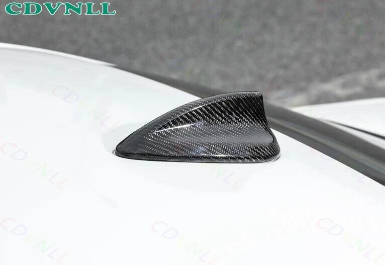 Receptor de antena de aleta de tiburón de fibra de carbono seca para BMW X1 F48 2016-2021 Foto 3 de 4