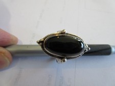 Vtg Ring MARKED YS INDIA 925 STERLING SILVER Size 9,  5.5gm. 17mm x 9mm