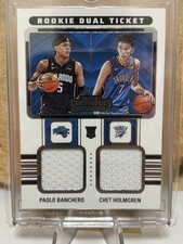 2022-23 Contenders - Rookie Swatches Chet Holmgren, Paolo Banchero (MEM, RC)