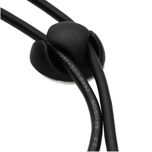 Schreibtisch Kabel ordentlich Ein-/Doppelkanal Selbstklebend Klebepads 10/12er Pack - Bild 5 von 25