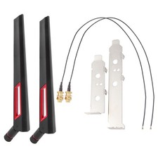 2X8Dbi Dual Band M.2  MHF4 U.Fl Kabel zu RP-SMA Pigtail WiFi Antennenset fü2073