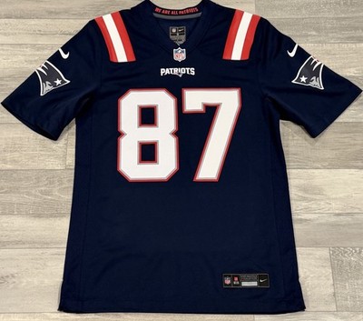 Nike New England Patriots Rob Gronkowski Blue Game Jersey Small