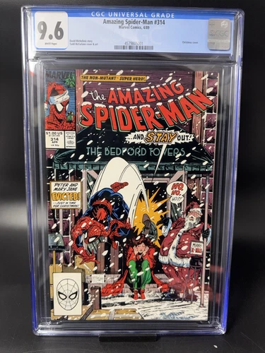 The Amazing Spider-man 314 - CGC 9.6 White Pages - 1988 Christmas 🎄 McFarlane