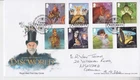 GB ROYAL MAIL FDC FIRST DAY COVER 2023 TERRY PRATCHETT STAMP SET HANDWRITTEN (2)