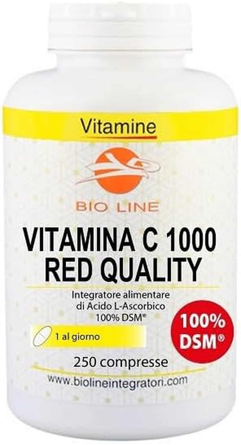 - Vitamina C 1000 Mg DSM (250 Compresse) Integratori Vitamina C Red Quality a Ba