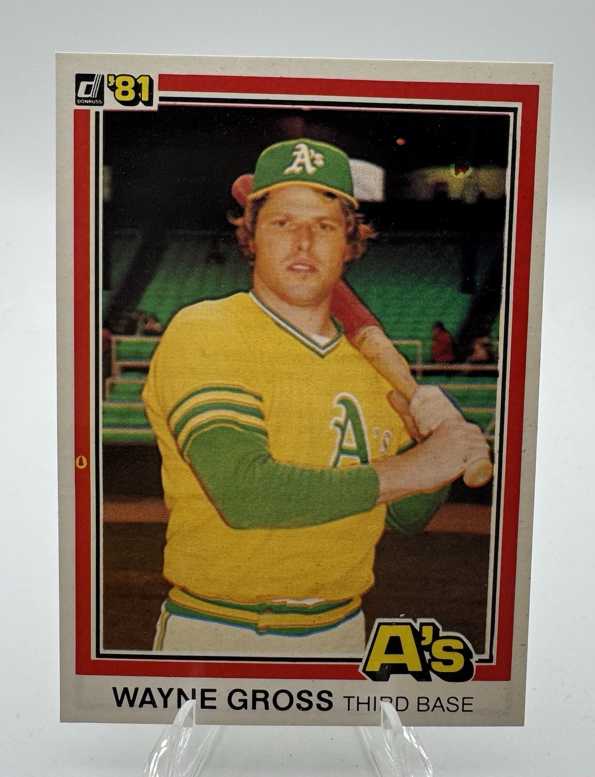 1981 Donruss #237 Wayne Gross Oakland Athletics