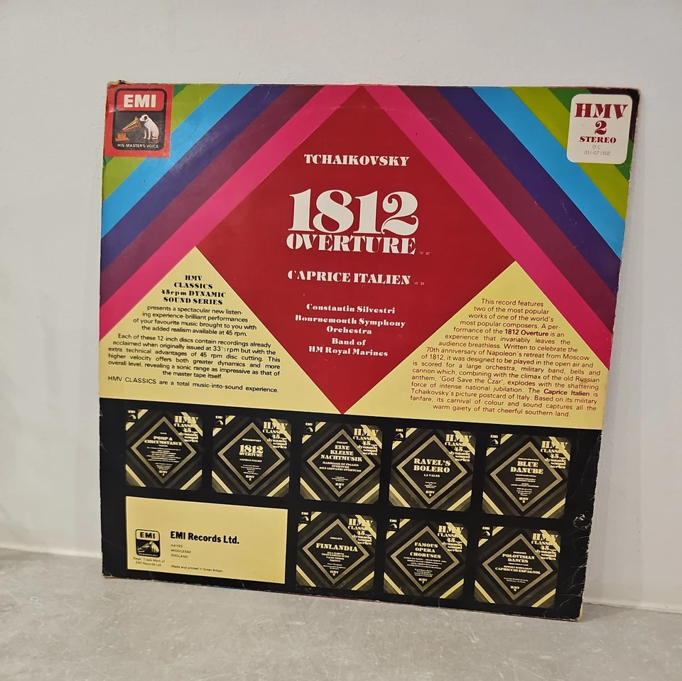 Audiophile Tchaikovsky 1812 Caprice Italien Bournemouth SO Silvestri 45RPM - Image 2 of 2
