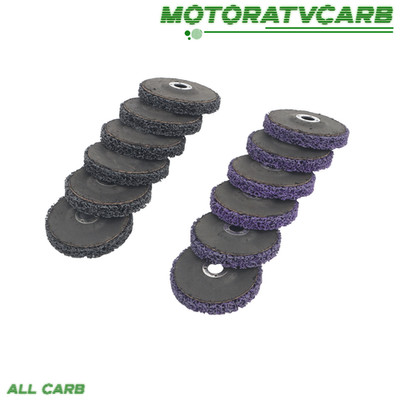 ALL-CARB 12Pcs 4'' Paint Stripping Disc Set 6 Purple & 6 Black Stripper Wheel
