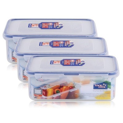 Lock&Lock HPL817T Frischhaltedose 1 Liter - Luft & Wasserdicht (3er Pack)