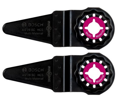 2 Stück Bosch Starlock plus HCS Universal Fugenschneider AIZ 28 SC  / 40 x 28 mm