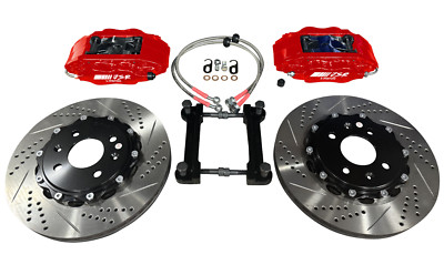JSR Brake Kit 9.5" Spindle Front Drilled Slotted Rotor Caliper 88-00