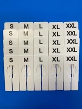 CLOTHING SIZE DIVIDERS "SMALL-XXL"  RECTANGLE