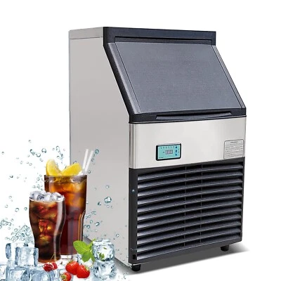 Commercial Automatically Ice Cube Maker Cube Ice Machine Ice Machine-165 LBS/Day
