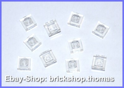 Lego 10 x Platte (1 x 1) - 3024 Transparent - Plates trans clear - NEU / NEW