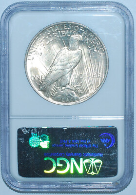1922 P NGC MS64 VAM-2C2 Late Die State Extra Hair Top 50 Peace