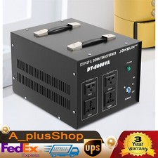 5kw Step Up/Down Heavy Duty Electrical Power Voltage Converter Transformer Black