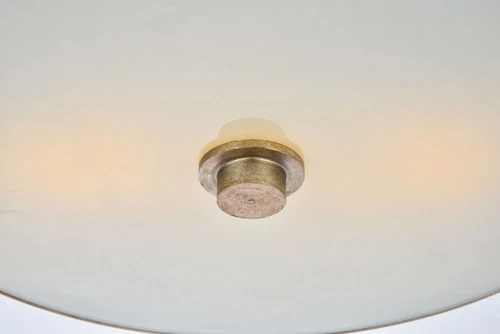 Vintage Silver White Glass Shade Flush Mount Light Fixture Kitchen Lighting - Picture 6 of 7