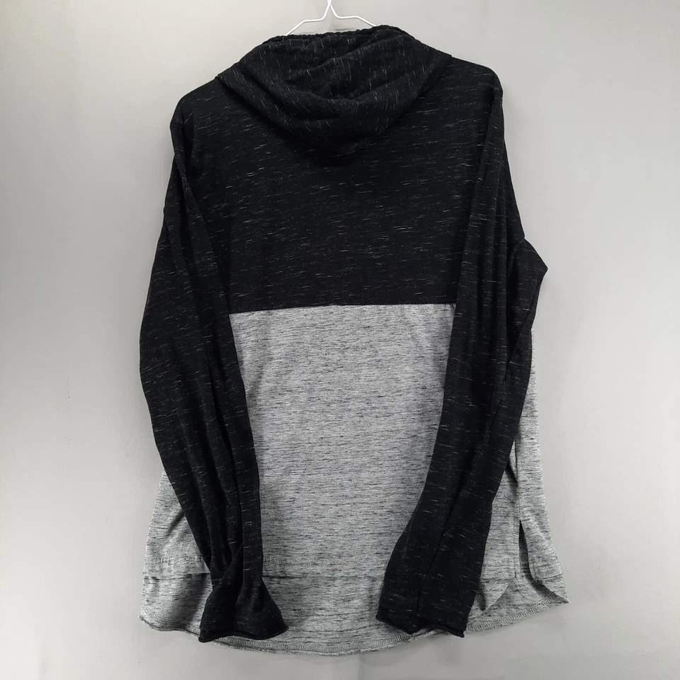 Толстовка с капюшоном Ocean Current для мальчиков L черная серая ColorBlock легкая с длинным рукавом - Изображение 4 из 4