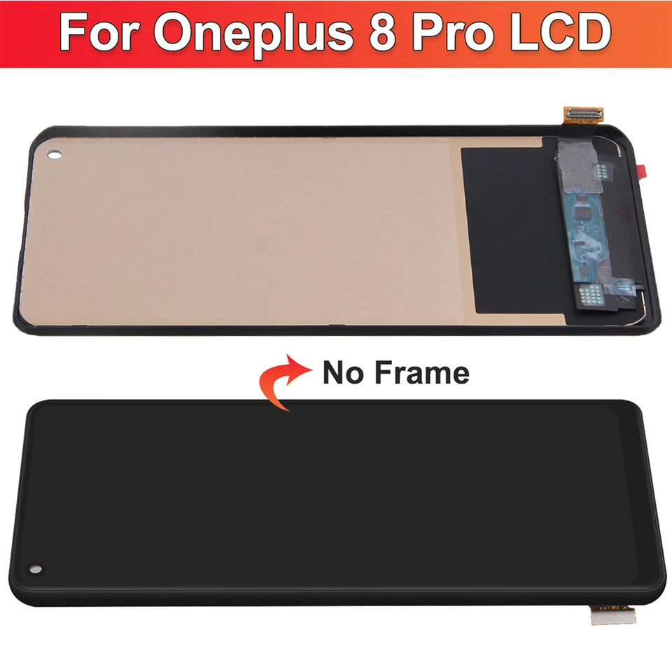 Conjunto de digitalizador de pantalla táctil pantalla LCD de repuesto para OnePlus 8 Pro - Imagen 3 de 4