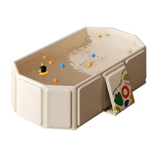 Baby Foldable Kids Bathtub for Infants to Toddler with Non-Slip Base