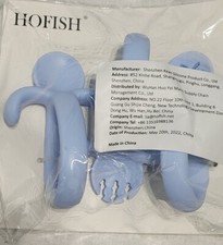 HOFISH Toddler Spoon Fork Set Silicone Baby Utensils 6 Months Blue 3 Pack