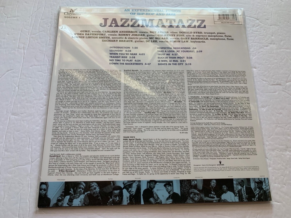 極美品 LP US盤 GURU/JAZZMATAZZ VOL.1 レコード Guru - Jazzmatazz Volume 1 LP レコード 新品 - メルカリ