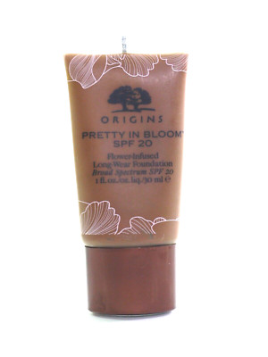 ORIGINS PRETTY in BLOOM Long Wear Foundation 1.0oz. 710 Very Deep Cool