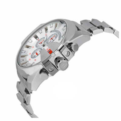 Diesel Men's DZ4328 Men's Silver Dial Orange Chronograph Stainless