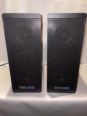 Rare Vintage Pair Koss Dyna Mite M/105 PLUS Powered Bookshelf Speakers Orig Box