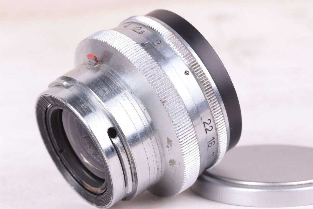 CARL ZEISS JENA SONNAR Lens 2/50mm Red T For Camera Rangefinder