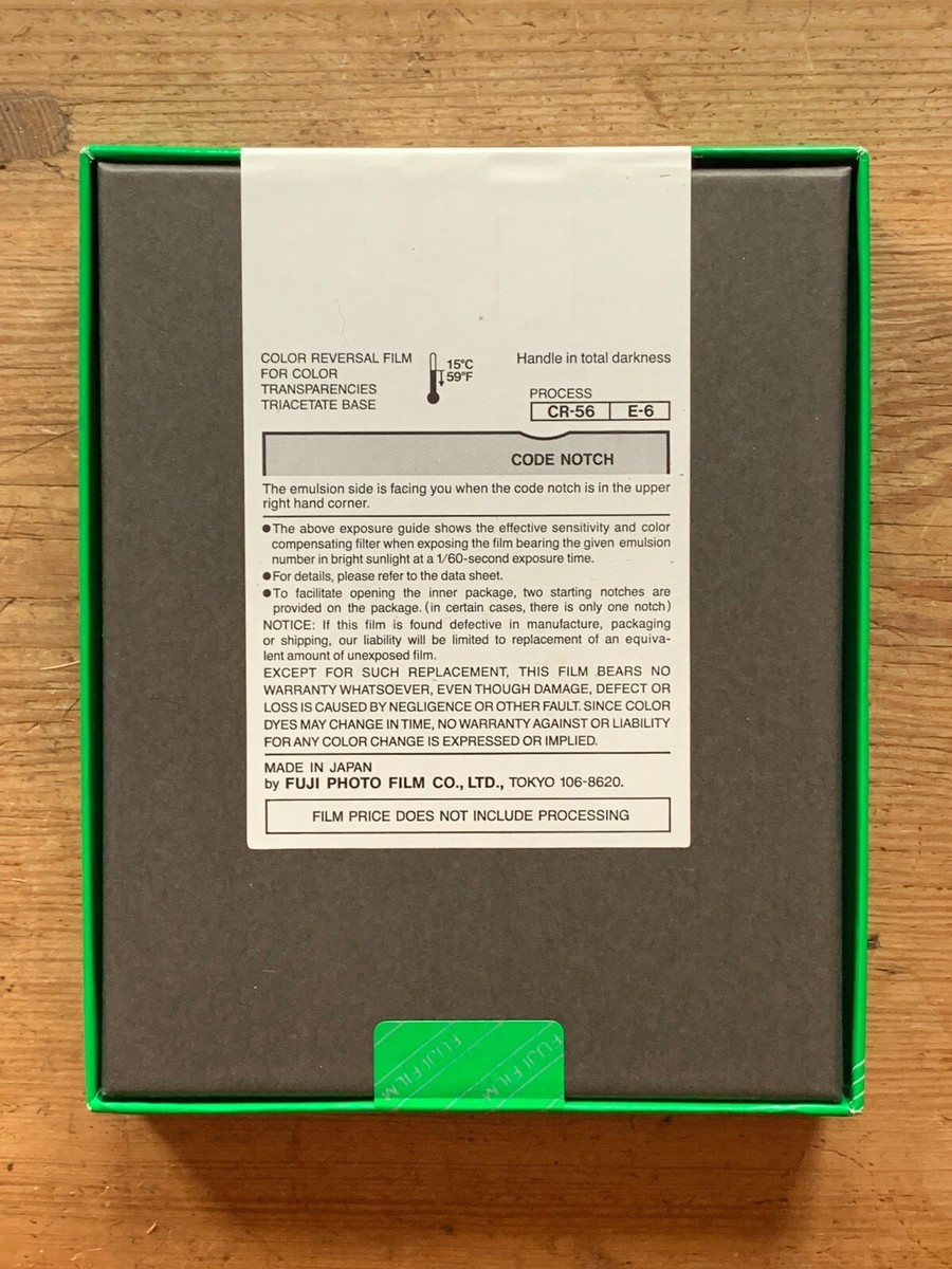 Film Fujifilm Velvia 50 4x5, Lot De 6 Boîtes, Périmé 2011, Neuf Jamais Ouvert