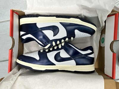 Size 9.5- Nike Dunk Premium Low Vintage Navy W