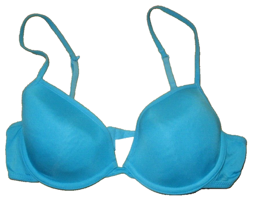 Xhilaration 36A Wire Blue Adj Straps Hook Eye T-Shirt Bra Great Preowned - Picture 2 of 4